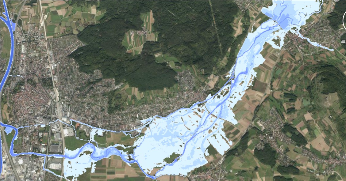 Hochwassersimulation.